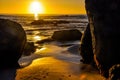 Sunset beach Royalty Free Stock Photo