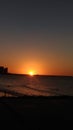 Sunset of the beach Fortaleza Brazil