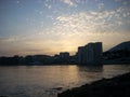 Sunset on the beach in Fuengirola Malaga