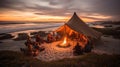 Sunset Beach Glamping: Luxury, Waves, and Campfire