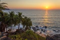 Sunset on the beach, Goa, India Royalty Free Stock Photo