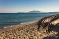 sunset at the beach in kos Royalty Free Stock Photo