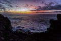 Sunset at the Beach, La Palma, Spain Royalty Free Stock Photo