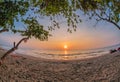 Sunset beach landscape of Koh Chang island Royalty Free Stock Photo