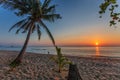 Sunset beach landscape of Koh Chang island Royalty Free Stock Photo