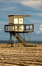 Sunset Beach Lifeguard Tower Royalty Free Stock Photo