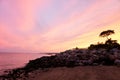 Sunset at the Beach in Madison Connecticut Royalty Free Stock Photo