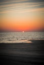 Sunset on a beach in Masirah Island, Oman