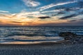 Sunset at a beach near Gammel Skagen