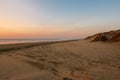 Sunset at the beach, New Zealand Royalty Free Stock Photo