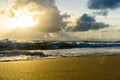 Sunset beach at phuquoc island, vietnam Royalty Free Stock Photo