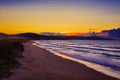 Sunset at beach Royalty Free Stock Photo