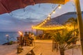 Sunset at a beach restaurant Curacao Views