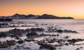 Sunset at the beach in San Carlos Royalty Free Stock Photo