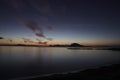 sunset on the beach. Seaside town of Turgutreis and spectacular sunsets. Selective Focus. Long Exposure shoot. tranquility scene.