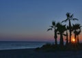 Sunset on the beach