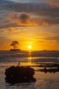 Sunset in a beach