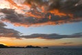 Sunset on the beach, Thailand, Koh Chang Royalty Free Stock Photo