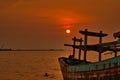 Sunset on the beach