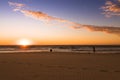 Sunset at Trigg beach Royalty Free Stock Photo