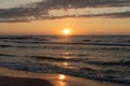 Sunset at beachs Royalty Free Stock Photo