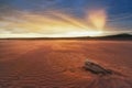 Sunset, Beams in the sky of Khakassia Oglakhty mountains