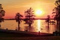 Sunset on the Beautiful Chowan River Royalty Free Stock Photo