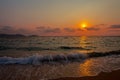 Thailand, Sea, Sunrise - Dawn, Gold Colored, No People