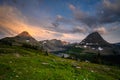 Sunset Begins Above Hidden Lake