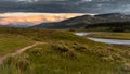 Sunset Begins Over Lamar River