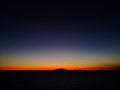 Sunset behind Ischia Island, seen from Massa Lubrense, taken in low light