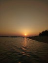 Sunset in Beras Basah Island Bontang