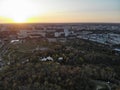 Sunset at Berlin satelite town Marzahn Hellersdorf