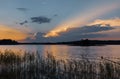 Biale lake in Augustow. Poland Royalty Free Stock Photo