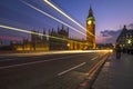 Sunset at The Big Ben and the Parliament House, London, United Kingdom Royalty Free Stock Photo