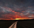 Sunset in Bile Karpaty, Slovakia