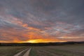 Sunset in Bile Karpaty, Slovakia