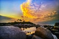 Rock and sunset2 bintan Beach riau islaand wonderfull Indonesia ape asia