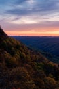 Sunset - Black Mountain - Appalachian Mountains - Kentucky Royalty Free Stock Photo