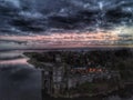 Sunset BlackRock castle Ireland,cork