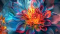 Sunset Bloom: A Burst of Colorful Magic