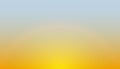 Sunset on the blue evening sky background, gradient with sunlight, morning landscape - vector