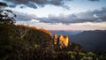 Sunset at the Blue Mountains in New South Wales, Australia Royalty Free Stock Photo