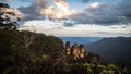 Sunset at the Blue Mountains in New South Wales, Australia Royalty Free Stock Photo