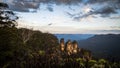 Sunset at the Blue Mountains in New South Wales, Australia Royalty Free Stock Photo