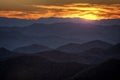 Sunset On the Blue Ridge Parkway Royalty Free Stock Photo