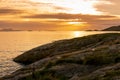 Sunset at Bodo, Norway Royalty Free Stock Photo