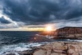 Sunset on the Bohuslan archipelago,