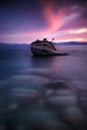 Sunset at Bonsai Rock, Lake Tahoe Royalty Free Stock Photo