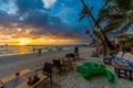 Sunset Boracay beach Royalty Free Stock Photo